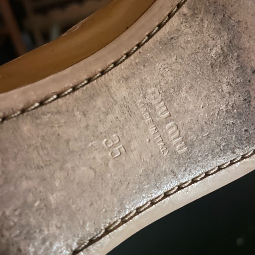 Miu Miu flats (US size 5) with Metal Toe Cap - Picture 11 of 12